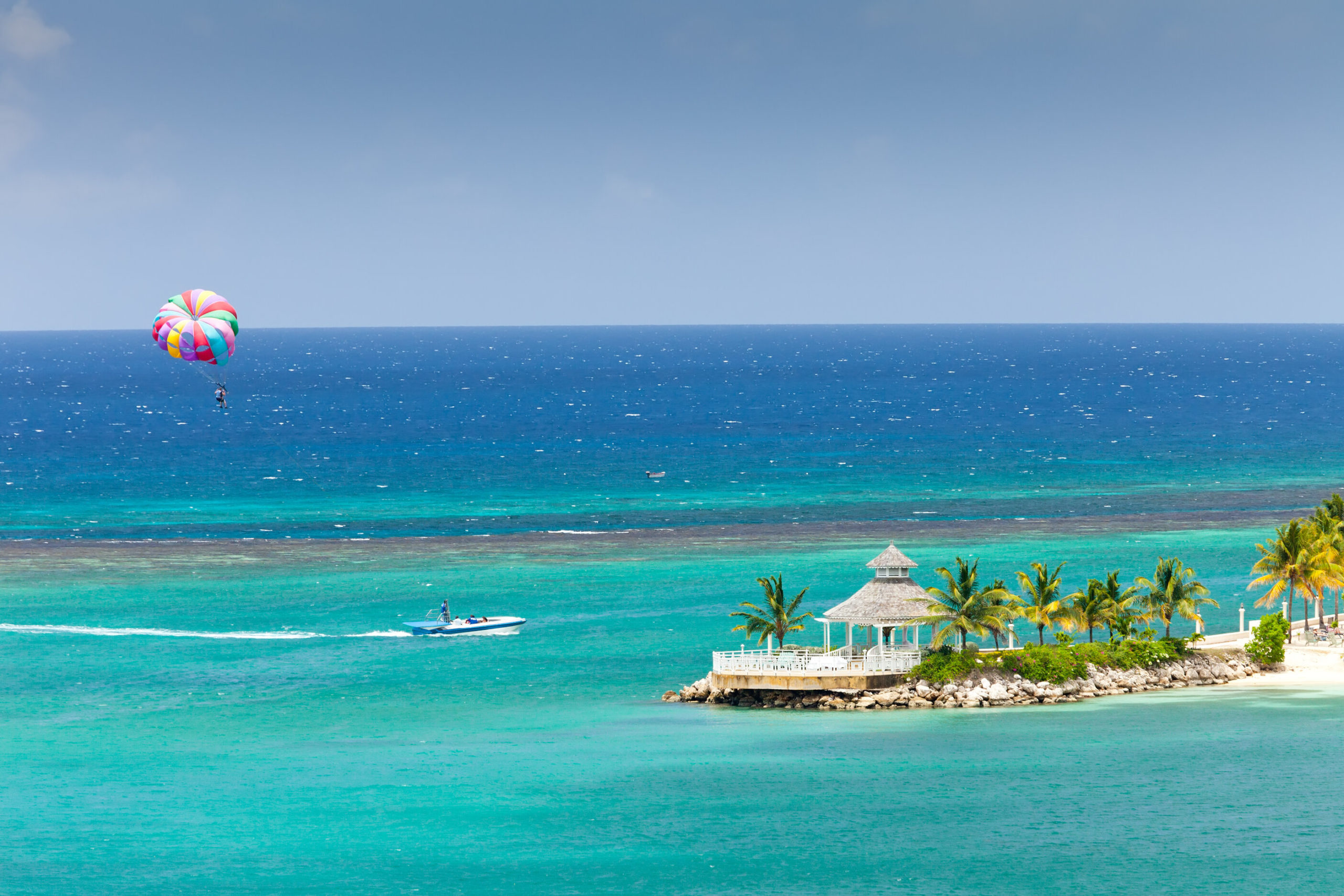 Parasailing in Jamaica